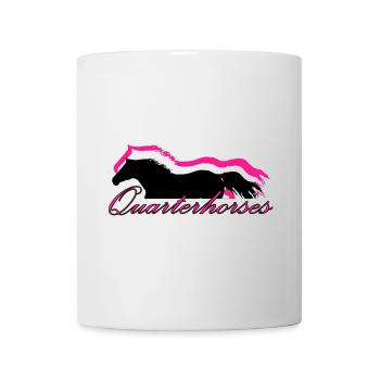 Quarterhorses - Tasse - Weiß - Vorne
