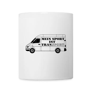 Transporter Fahrer ,LKW Fun Transport Sport (25) - Tasse - Weiß - Vorne