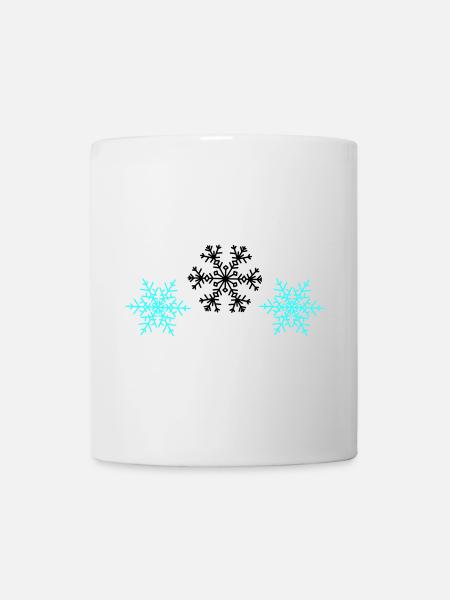 Schneeflocken - Tasse - Weiß