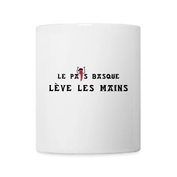 Le pays basque lève les mains - horizontal - Mug blanc - blanc - Devant