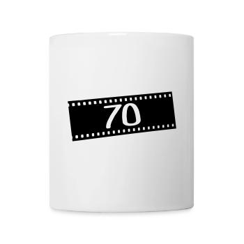 Film négatif-70 ans - Mug blanc - blanc - Devant
