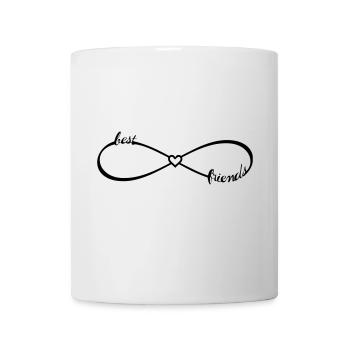 Für beste Freunde Freundinnen / Unendlichkeit - Tasse - Weiß - Vorne