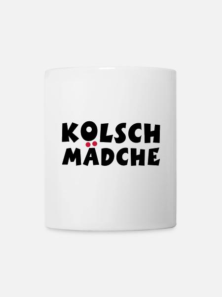 Kölsch Mädche - Ein Mädchen aus Köln - Tasse - Weiß