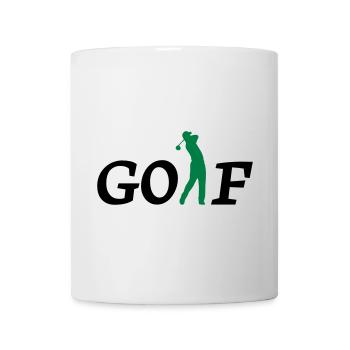 Golf - Tasse - Weiß - Vorne