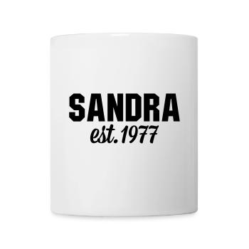 Sandra est 1977 - Tasse - Weiß - Vorne