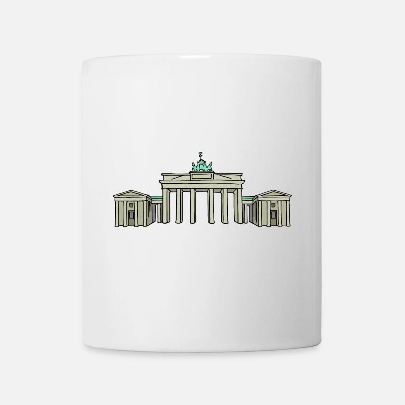 Brandenburger Tor BERLIN - Tasse - Weiß