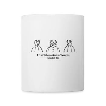 Ansichten eines Clowns (einfarbig) - Tasse - Weiß - Vorne