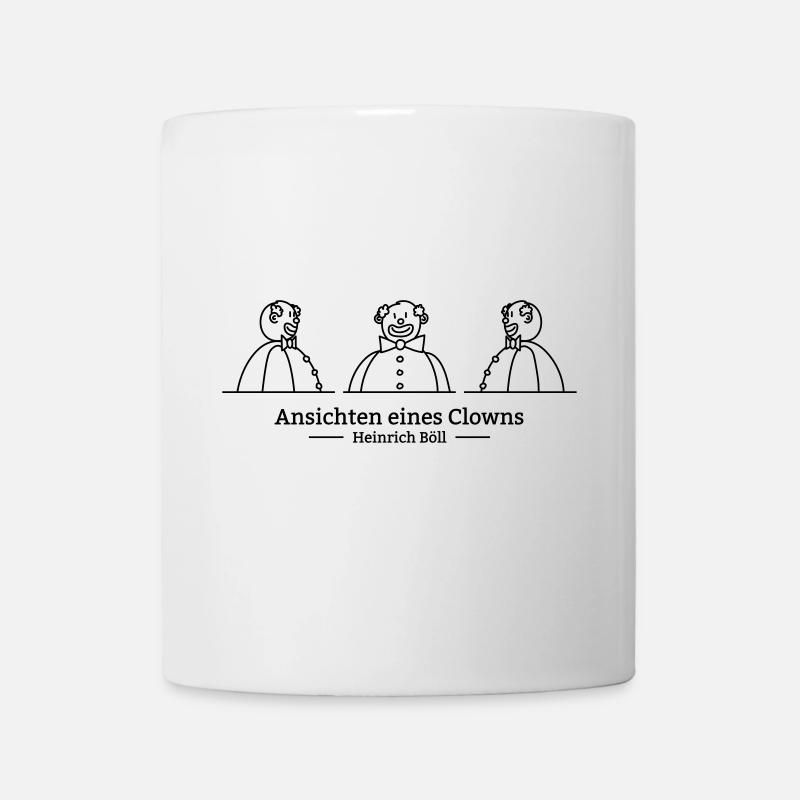 Ansichten eines Clowns (einfarbig) - Tasse - Weiß