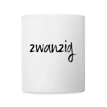20 zwanzig 20. Geburtstag Geschenk - Tasse - Weiß - Vorne