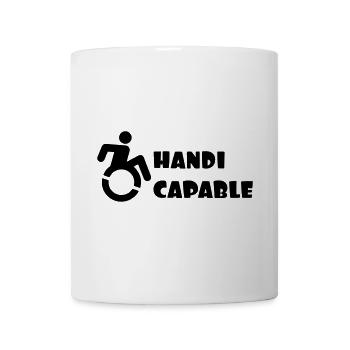 Wheelchair competent. Disabled humor # - Mug - white - Front