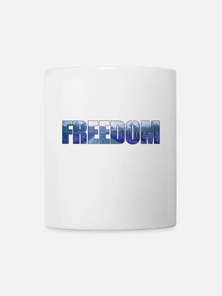 Freedom - Tasse - Weiß