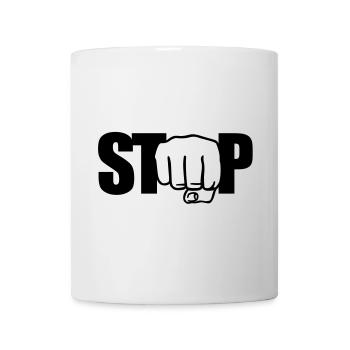 Stop | Faust | Fist - Mug - white - Front