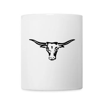 sortie-shirt de longhorn - Mug blanc - blanc - Devant