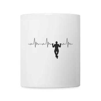 Calisthenics Heartbeat Pull-Up ECG - Mug - white - Front