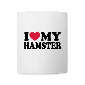 I love my hamster - Mug - white - Front