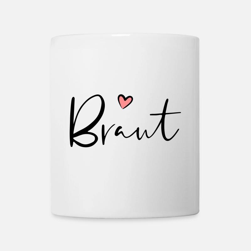 Braut Herz Junggesellinnenabschied Geschenk - Tasse - Weiß