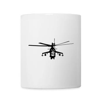 hélicoptère Mi-24 - Mug blanc - blanc - Devant
