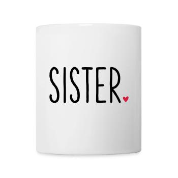 Sister coeur - famille de frères et sœurs cadeau - Mug blanc - blanc - Devant