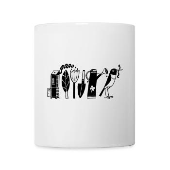 Garten - Tasse - Weiß - Vorne