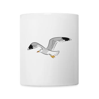 moewe vogel strand - Tasse - Weiß - Vorne