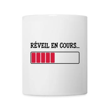 Réveil en cours... - Mug blanc - blanc - Devant