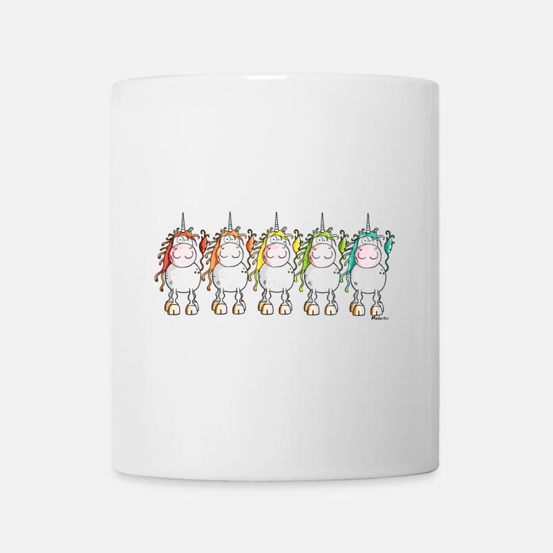 Funny Unicorns - Tasse - Weiß