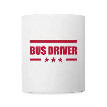 Bus / Busfahrer / Arbeit / Job - Tasse - Weiß - Vorne