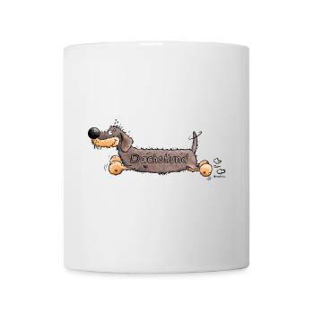 Niedlicher Dackel - Tasse - Weiß - Vorne