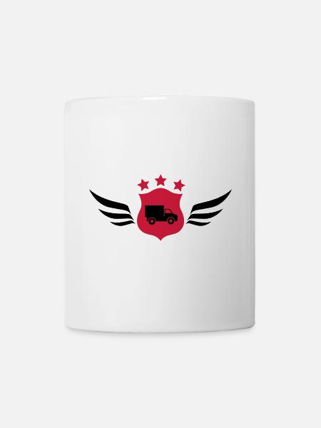 frachtführer / möbelpacker / mover / bewegen - Tasse - Weiß