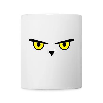 Owl, eyes, bird - Mug - white - Front