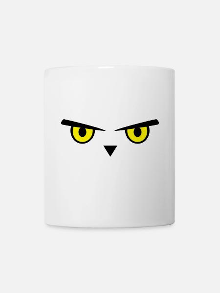 Owl, eyes, bird - Mug blanc - blanc