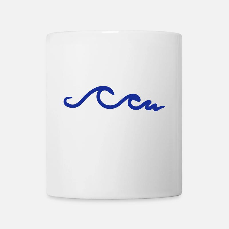 Wellen - Tasse - Weiß