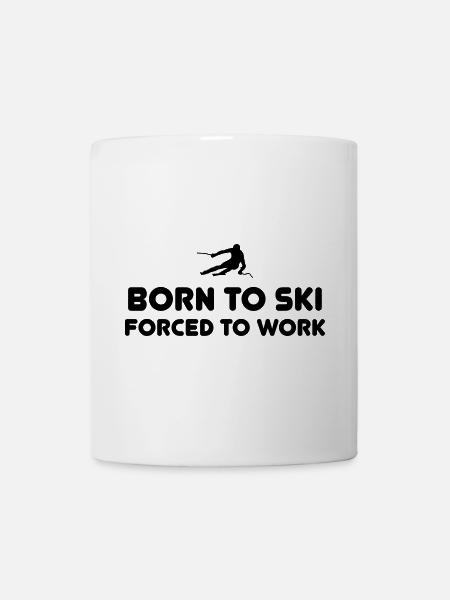 Born to Ski - Tasse - Weiß