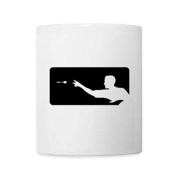 dartsport dart - Tasse - Weiß - Vorne