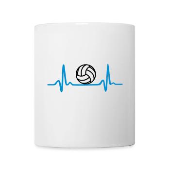 Volleyball Herzschlag - Tasse - Weiß - Vorne
