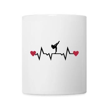 Martial Arts & Heartbeat, woman - Mug - white - Front