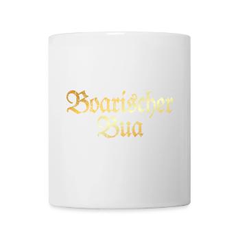 Boarischer Bua - Bayerischer Bube (Goldgelb) - Tasse - Weiß - Vorne