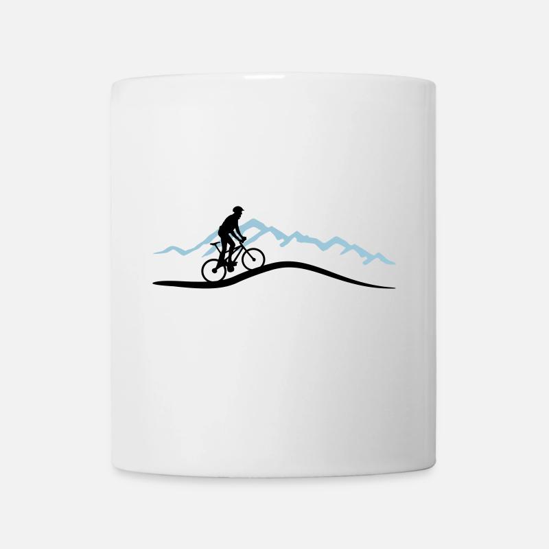 Mountain biking, cycling - Mug - white