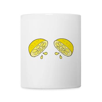 Zitrus Tropfen Duo - Tasse - Weiß - Vorne