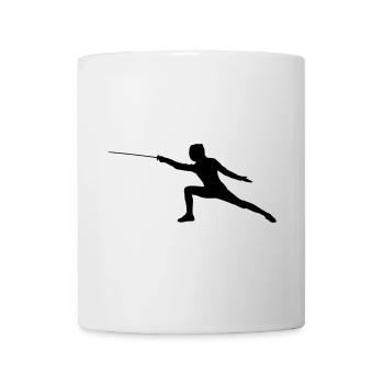 Fechten - Tasse - Weiß - Vorne