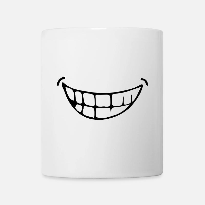 grin - Mug - white