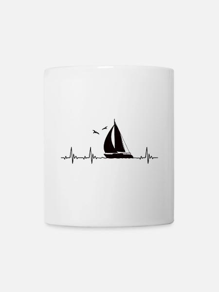 Voilier Heartbeat Voiliers voiliers - Mug blanc - blanc