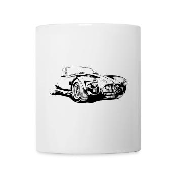 cobra car symbol classic car team classic car icon - Mug - white - Front