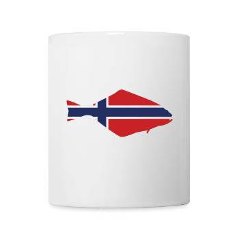 Halibut Norway for anglers who fish in the fjord - Mug - white - Front