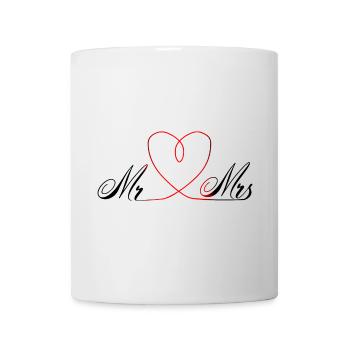 Mr. & Mrs - Tasse - Weiß - Vorne