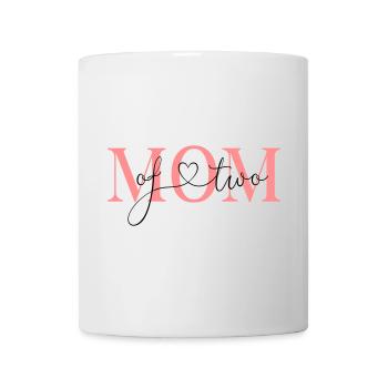 Mom of two! -personalizable - Mug - white - Front