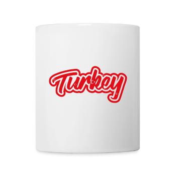 Aufkleber Flagge der Türkei Türkei Tuerkei Turquie - Tasse - Weiß - Vorne