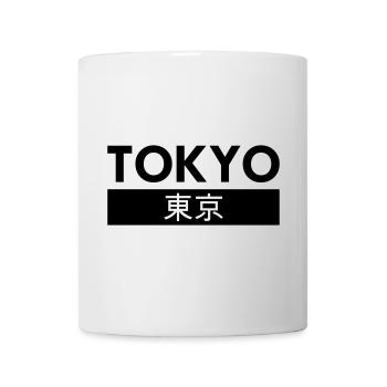 Tokyo et Tokyo en écriture japonaise - Mug blanc - blanc - Devant