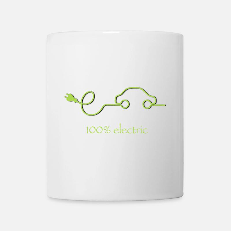 100 % électrique – voiture verte à service régulier - Mug blanc - blanc