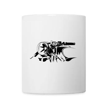 Motorcycle Motorcycle Biker Symbol Illustration Icon - Mug - white - Front
